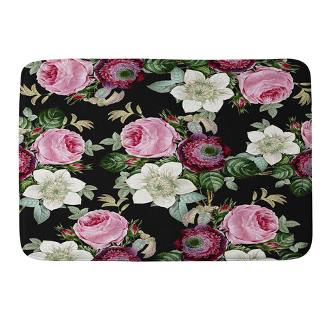 Gale Switzer Floral Enchant night Memory Foam Bath Mat