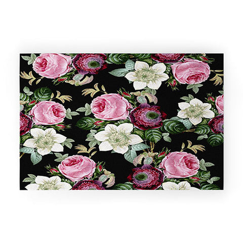Gale Switzer Floral Enchant night Welcome Mat