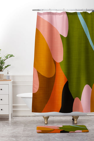 Gale Switzer Floria Shower Curtain And Mat