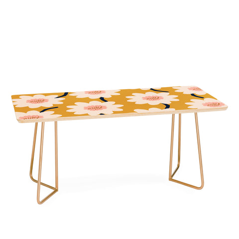 Gale Switzer Flower field yellow Coffee Table
