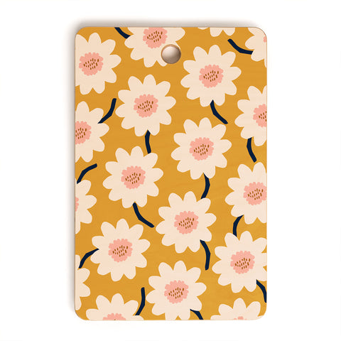 Gale Switzer Flower field yellow Cutting Board Rectangle