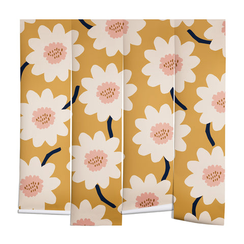 Gale Switzer Flower field yellow Wall Mural