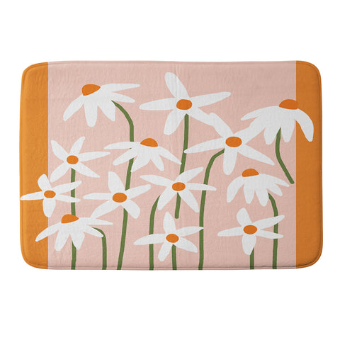Gale Switzer Flower Market Echinacea 1 Memory Foam Bath Mat