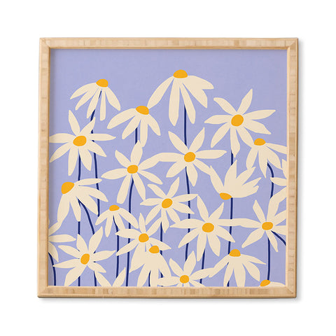 Gale Switzer Flower Market English Daisy Framed Wall Art