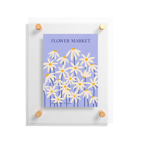 Gale Switzer Flower Market English Daisy Floating Acrylic Print