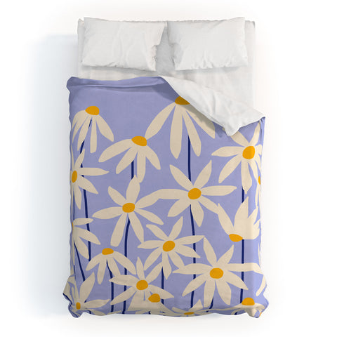 Gale Switzer Flower Market English Daisy Duvet Cover