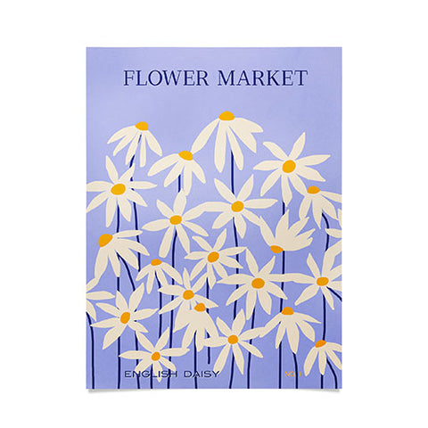 Gale Switzer Flower Market English Daisy Poster