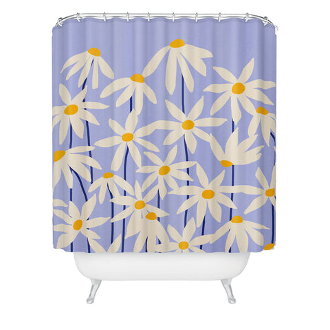 Gale Switzer Flower Market English Daisy Shower Curtain