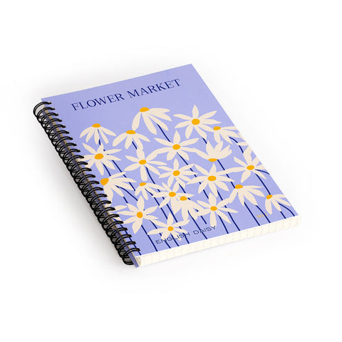 Gale Switzer Flower Market English Daisy Spiral Notebook