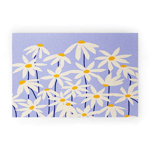Gale Switzer Flower Market English Daisy Welcome Mat