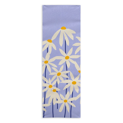 Gale Switzer Flower Market English Daisy Yoga Towel