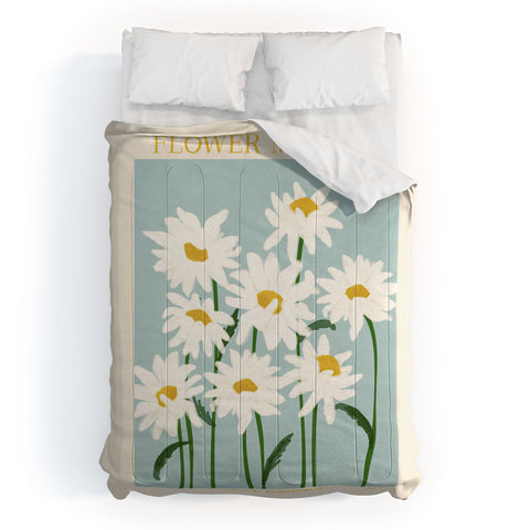 Gale Switzer Flower Market Oxeye Daisies Comforter