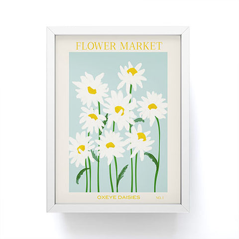 Gale Switzer Flower Market Oxeye Daisies Framed Mini Art Print