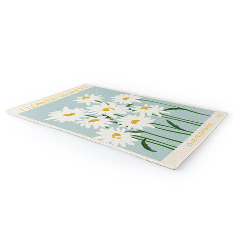 Gale Switzer Flower Market Oxeye daisies II Area Rug