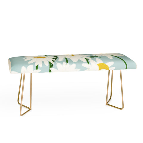 Gale Switzer Flower Market Oxeye daisies II Bench