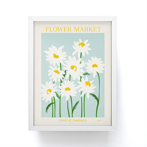 Gale Switzer Flower Market Oxeye daisies II Framed Mini Art Print