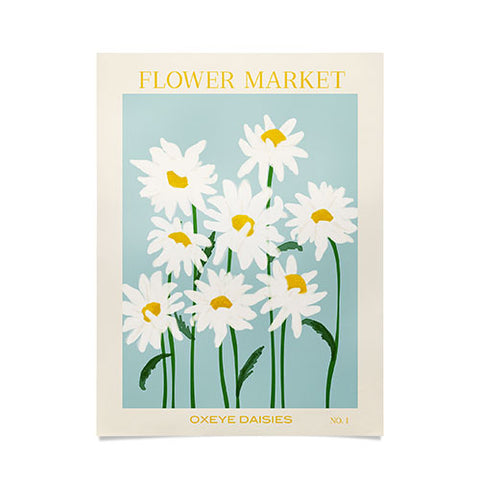Gale Switzer Flower Market Oxeye daisies II Poster