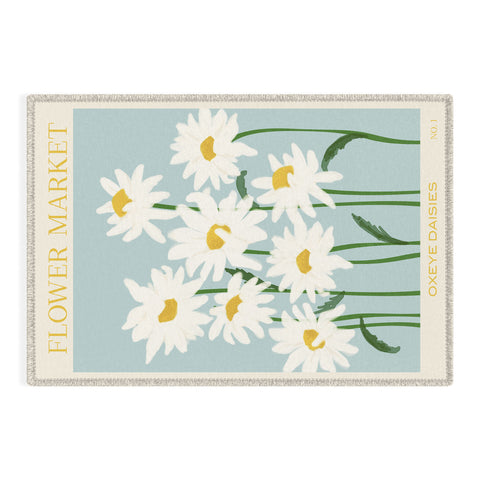 Gale Switzer Flower Market Oxeye daisies II Outdoor Rug