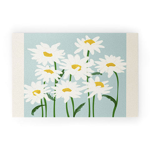 Gale Switzer Flower Market Oxeye daisies II Welcome Mat