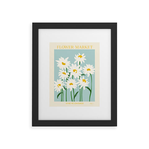 Gale Switzer Flower Market Oxeye daisies II Framed Art Print