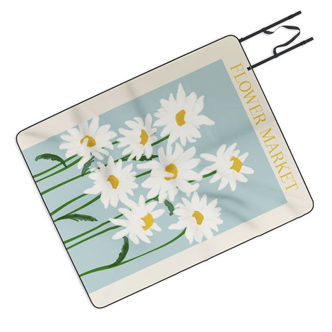 Gale Switzer Flower Market Oxeye daisies II Picnic Blanket