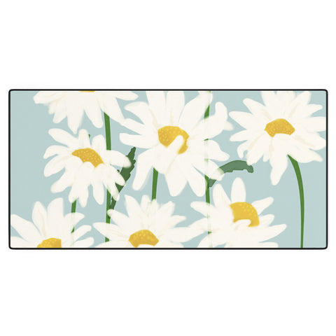 Gale Switzer Flower Market Oxeye daisies II Desk Mat