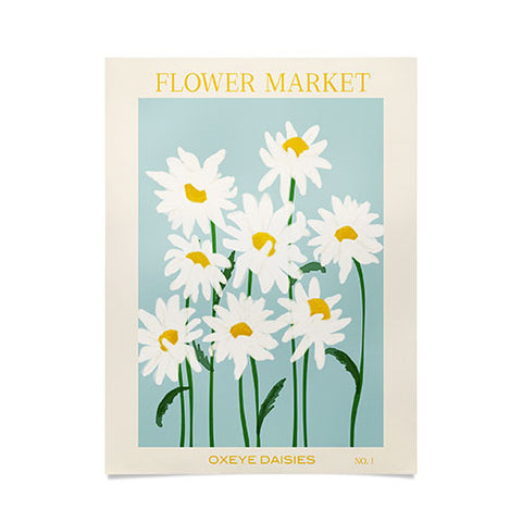 Gale Switzer Flower Market Oxeye Daisies Poster