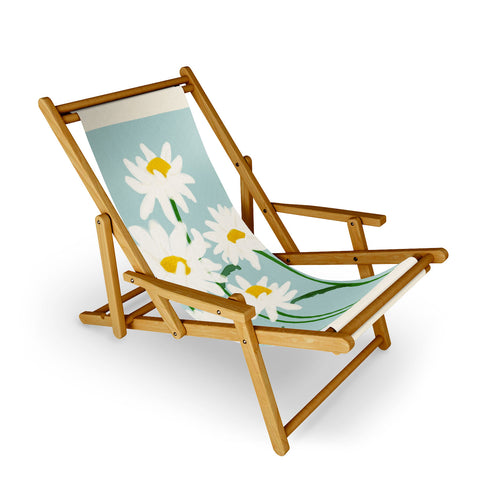 Gale Switzer Flower Market Oxeye Daisies Sling Chair