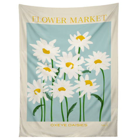 Gale Switzer Flower Market Oxeye Daisies Tapestry