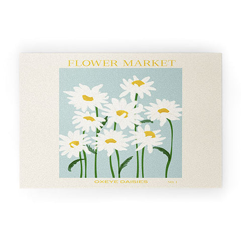 Gale Switzer Flower Market Oxeye Daisies Welcome Mat