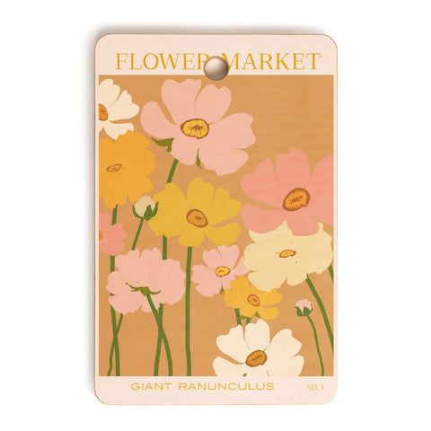 Gale Switzer Flower Market Ranunculus 1 Cutting Board Rectangle