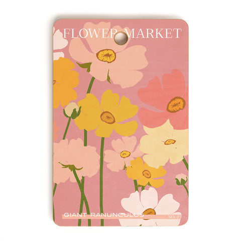 Gale Switzer Flower Market Ranunculus 2 Cutting Board Rectangle