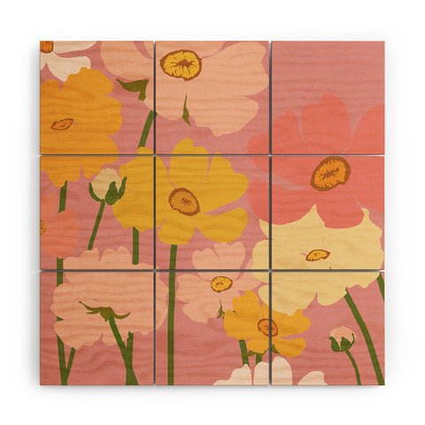 Gale Switzer Flower Market Ranunculus 2 Wood Wall Mural