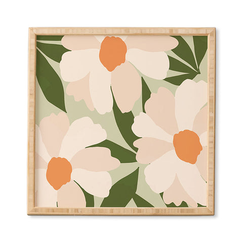 Gale Switzer Freyas flower greenery Framed Wall Art