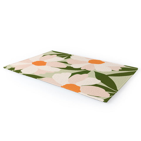 Gale Switzer Freyas flower greenery Area Rug