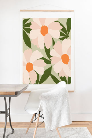 Gale Switzer Freyas flower greenery Art Print And Hanger