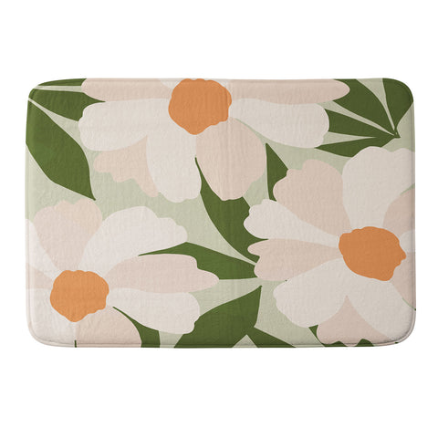 Gale Switzer Freyas flower greenery Memory Foam Bath Mat