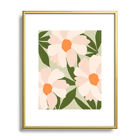 Gale Switzer Freyas flower greenery Metal Framed Art Print