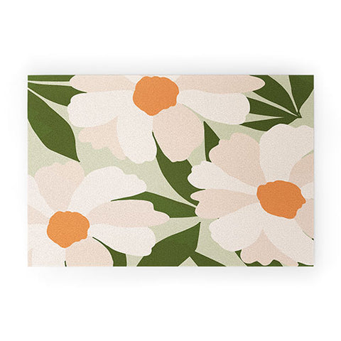 Gale Switzer Freyas flower greenery Welcome Mat