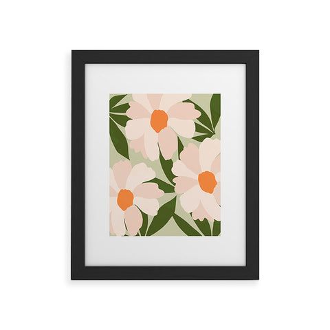 Gale Switzer Freyas flower greenery Framed Art Print
