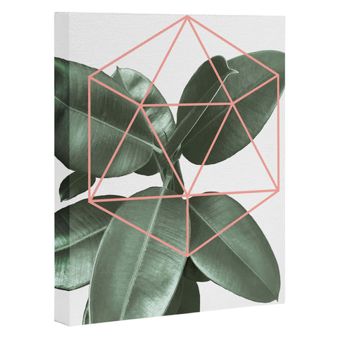 Gale Switzer Geometric Greenery Art Canvas