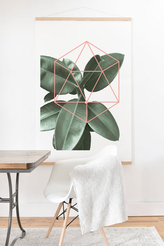 Gale Switzer Geometric Greenery Art Print And Hanger