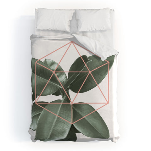 Gale Switzer Geometric Greenery Duvet Cover