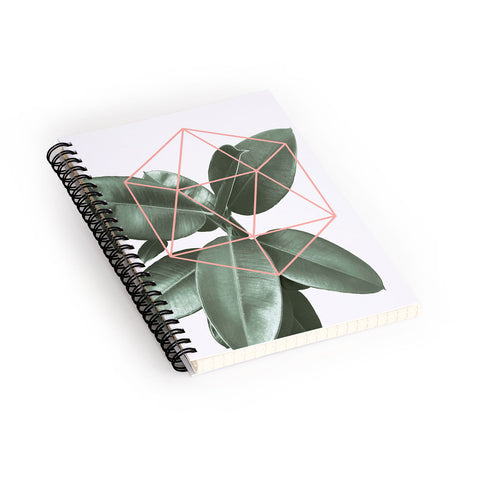 Gale Switzer Geometric Greenery Spiral Notebook