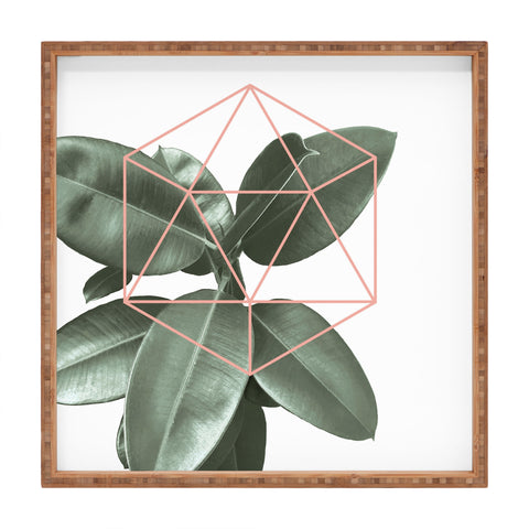 Gale Switzer Geometric Greenery Square Tray