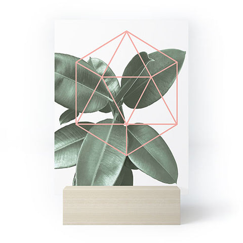 Gale Switzer Geometric Greenery Mini Art Print