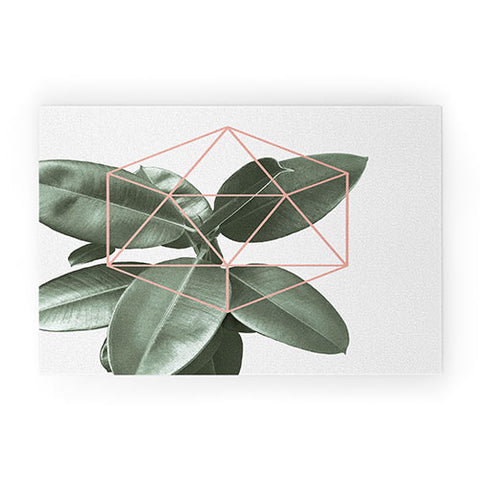 Gale Switzer Geometric Greenery Welcome Mat