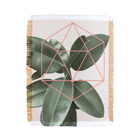 Gale Switzer Geometric Greenery Throw Blanket