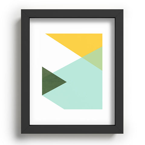 Gale Switzer Geometrics citrus concrete Recessed Framing Rectangle