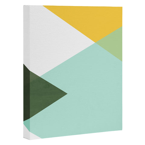 Gale Switzer Geometrics citrus concrete Art Canvas